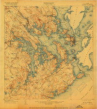Eastport 1908 topographic map thumbnail