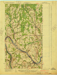 Fort Fairfield 1933 topographic map thumbnail