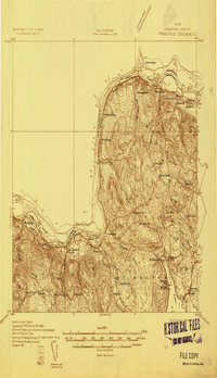 Frenchville 1932 topographic map thumbnail