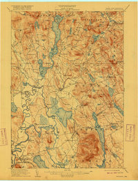Fryeburg 1911 topographic map thumbnail