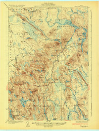 Great Pond 1932 topographic map thumbnail