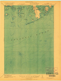 Great Wass Island 1921 topographic map thumbnail