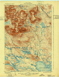 Katahdin 1930 topographic map thumbnail