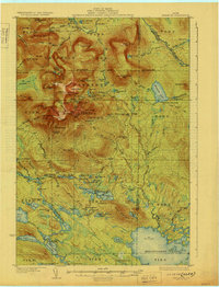 Katahdin 1930 topographic map thumbnail