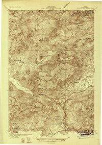 Kennebago Lake 1932 topographic map thumbnail