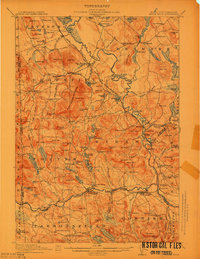 Kezar Falls 1911 topographic map thumbnail