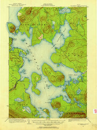Moosehead Lake 1920 topographic map thumbnail