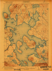 Moosehead Lake 1922 topographic map thumbnail