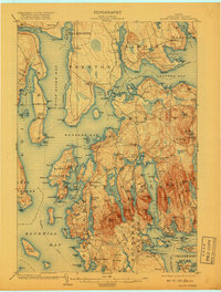Mount Desert 1904 topographic map thumbnail