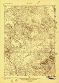 Nicatous Lake 1932 topographic map thumbnail