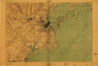 Portland And Vicinity 1916 topographic map thumbnail