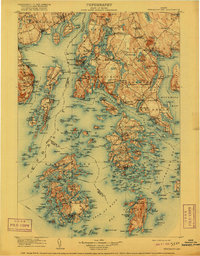 Penobscot Bay 1905 topographic map thumbnail