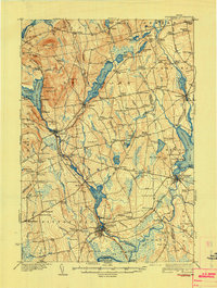 Pittsfield 1932 topographic map thumbnail