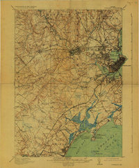 Portland 1916 topographic map thumbnail