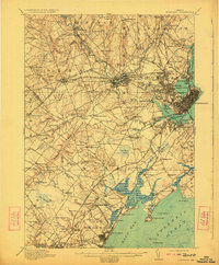 Portland 1916 topographic map thumbnail