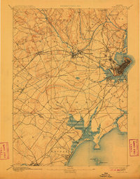 Portland 1893 topographic map thumbnail