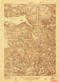 Rangeley 1933 topographic map preview