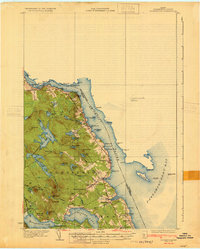 Robbinston 1931 topographic map preview
