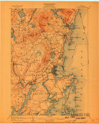 Rockland 1906 topographic map thumbnail