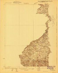 Sandy Bay 1927 topographic map thumbnail