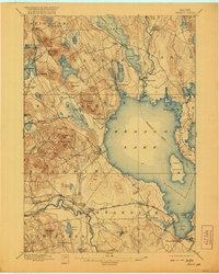 Sebago 1896 topographic map thumbnail