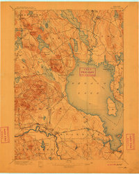 Sebago 1896 topographic map thumbnail