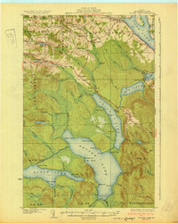 Square Lake 1931 topographic map thumbnail