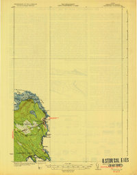 Vanceboro 1933 topographic map thumbnail