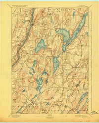 Vassalboro 1893 topographic map thumbnail
