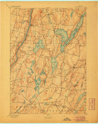 Vassalboro 1893 topographic map thumbnail