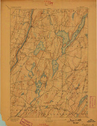 Vassalboro 1893 topographic map thumbnail