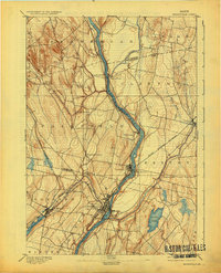 Waterville 1892 topographic map thumbnail