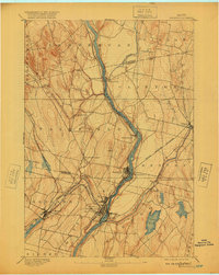 Waterville 1892 topographic map thumbnail