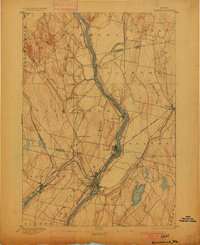 Waterville 1892 topographic map thumbnail