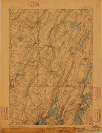 Wiscasset 1893 topographic map thumbnail