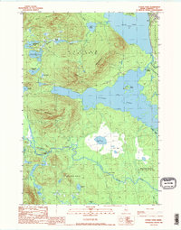 Attean Pond 1989 topographic map thumbnail