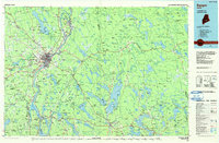 Bangor 1985 topographic map thumbnail