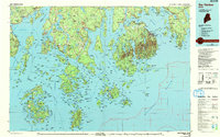 Bar Harbor 1985 topographic map thumbnail