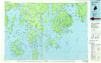 Bar Harbor 1985 topographic map thumbnail