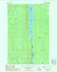 Beau Lake 1987 topographic map thumbnail
