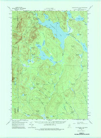 Caucomgomoc Lake 1958 topographic map thumbnail