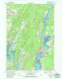 Damariscotta 1970 topographic map thumbnail