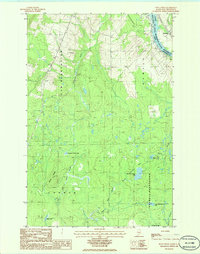 Doyle Ridge 1986 topographic map thumbnail