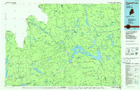 Flagstaff Lake 1986 topographic map thumbnail
