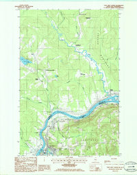 Fort Kent North 1985 topographic map thumbnail