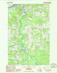 Fort Kent South 1985 topographic map thumbnail