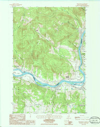 Frenchville 1986 topographic map thumbnail
