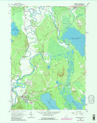 Fryeburg 1963 topographic map thumbnail