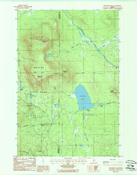Katahdin Lake 1988 topographic map thumbnail