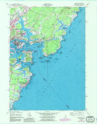 Kittery 1956 topographic map thumbnail